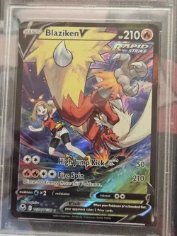 Pokemon PSA 9 MINT Blaziken V TG14/TG30 Silver Tempest FA Holo 2022 S#0179 - Image 2