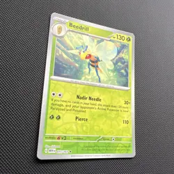 Pokemon Card Beedrill Scarlet & Violet 151 Reverse Holo Rare 015/165 Near Mint - Image 2