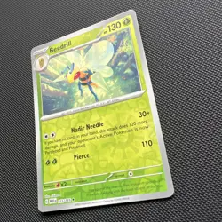 Pokemon Card Beedrill Scarlet & Violet 151 Reverse Holo Rare 015/165 Near Mint - Image 3