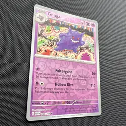 Pokemon Card Gengar Pokemon 151 Reverse Holo Rare 094/165 Near Mint - Image 2