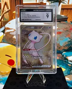 2023 POKEMON 151 ULTRA-PREM COLL GOLD METAL #205 MEW EX CGC 9 MINT - Image 1