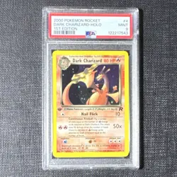 2000 Pokemon Team Rocket Dark Charizard 4/82 Holo 1st Edition PSA 9 (New Cert) - Image 1