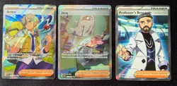 Pokemon TCG - Full Art Trainer Lot - Jacq, Arven, Professor's Research - NM - Image 1