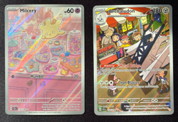 Pokemon TCG - Stellar Crown Full Art Lot - Milcery 152/142, Archaludon 155 - NM - Image 1