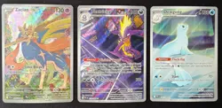 Pokemon TCG - Phantasmal Flames Full Art Lot -Zacian, Toxtricity, Dewgong -NM - Image 1
