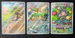 Pokemon TCG - Phantasmal Flames Full Art Lot -Wooper, Flygon, Ambipom - NM - Image 1