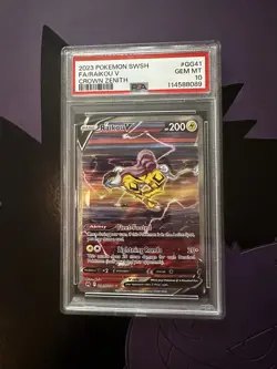 2023 Pokemon SWSH Crown Zenith Raikou V #GG41 Gem Mint PSA 10 - Image 2