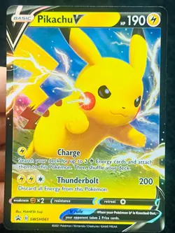 Pikachu V SWSH061 - LP - NM - Black Star Promo - PLANETA Tsuji - Pokemon - Image 1