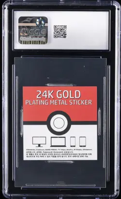 2023 POKEMON 24K GOLD PLATING CANDY STICKER LICKITUNG CGC 10 GEM MINT - Image 2