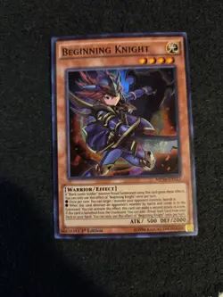 Beginning Knight-Super Rare - 1st Edition - MP16-EN123 - 2016 Mega-Tins Mega ... - Image 1
