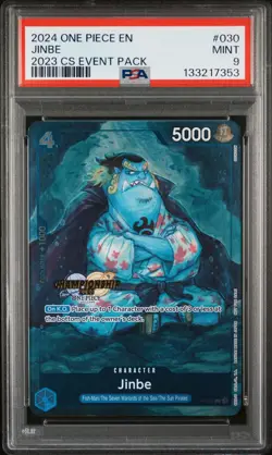 2024 ONE PIECE CHAMPIONSHIP 2023 EVENT PACK #030 JINBE PSA 9 - Image 1