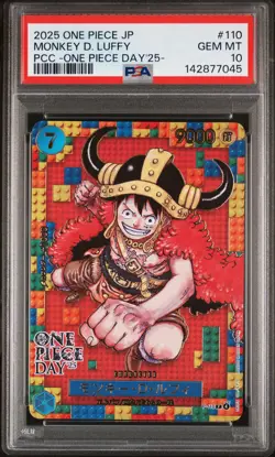 2025 ONE PIECE JPN PREMIUM COLLECTION ONE PIECE DAY'25 MONKEY D. LUFFY PSA 10 - Image 1