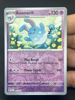 Azumarill 065/162 Reverse holo - Pokemon TCG Card - Image 1