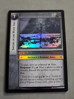 DECIPHER LOTR REFLECTIONS SAPLING OF THE WHITE TREE ARTIFACT 9R35 FOIL CARD - Image 1