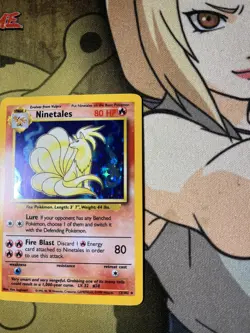 Ninetales Holo Base Set Unlimited Rare Pokemon TCG Card 12/102 - Image 2