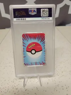 1999 Bicycle Pokemon Venomoth Mini Playing Card - Red 6 of Clubs - PSA 8 📈🔥 - Image 4