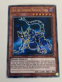 Yuigoh - Ido the Supreme Magical Force - 1st Edition QCR NM - Free Holo Card B - Image 1
