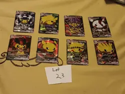 8 Pikachu Pokemon Card Holo GX VSTAR VMAX GX EX Cosplay Art - Image 1