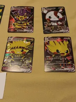 8 Pikachu Pokemon Card Holo GX VSTAR VMAX GX EX Cosplay Art - Image 2