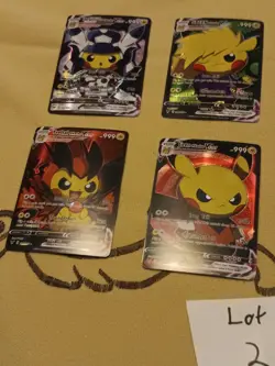 8 Pikachu Pokemon Card Holo GX VSTAR VMAX GX EX Cosplay Art - Image 3