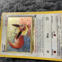 Eevee Black Star Promo 11 RARE Holo Pokemon Card Well Used Condition - Image 4