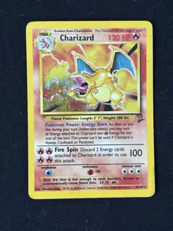 Pokemon TCG Charizard Base Set 2 4/130 Holo Rare Card WOTC 2000 - Image 2