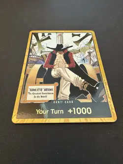 Near Mint Dracule Mihawk Gold DON!! Card The Azure Sea’s Seven Eng OPCG - Image 2