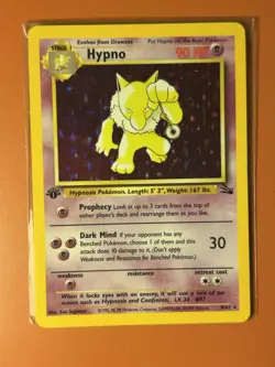 🔥1st Edition Hypno 8/62 Fossil 1999 Holo Rare WOTC Pokemon Card TCG LP🔥 - Image 1