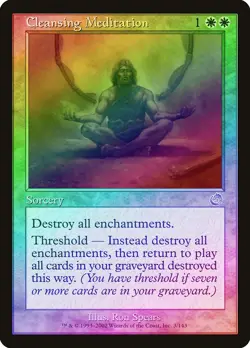 Cleansing Meditation FOIL Torment PLD White Uncommon MAGIC MTG CARD ABUGames - Image 1