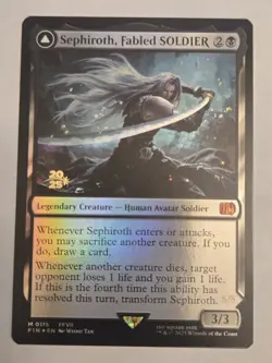 Sephiroth, Fabled SOLDIER - Final Fantasy (Prerelease Stamped) FOIL - NM - Image 1
