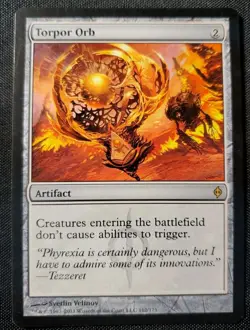 Torpor Orb New Phyrexia VLP Regular Rare Legacy Magic The Gathering MTG Tcg - Image 1