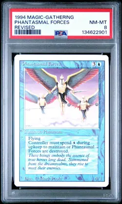1994 MAGIC: THE GATHERING REVISED PHANTASMAL FORCES PSA 8 - Image 1