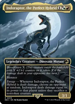 MTG Indoraptor, the Perfect Hybrid (Borderless) - 15 / English / Near Mint - Image 1