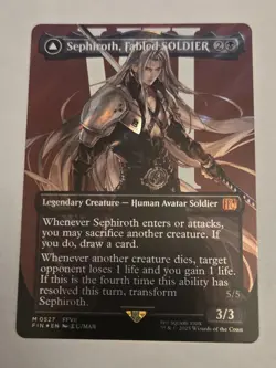 Sephiroth, Fabled SOLDIER (Borderless) (Surge Foil) Final Fantasy Foil - NM - Image 1