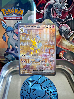 Pokemon TCG Alakazam EX 201/165 Special Illustration Rare Scarlet & Violet 151 - Image 1