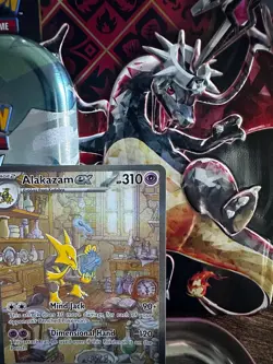 Pokemon TCG Alakazam EX 201/165 Special Illustration Rare Scarlet & Violet 151 - Image 3