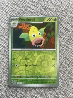 Pokemon TCG Weepinbell 070/165 Reverse Holo Card Scarlet Violet 151 English - Image 1