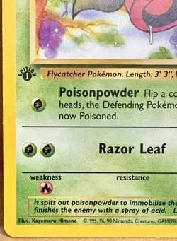 Weepinbell 48/64 Jungle Set 1st Edition 1999 Vintage Pokemon TCG - Image 5