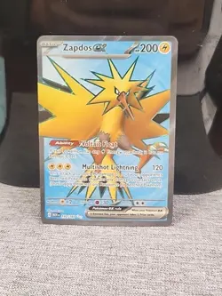 Pokemon TCG Zapdos EX Scarlet & Violet Holo Ultra Rare Card 192/165 NM Condition - Image 1