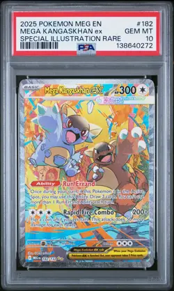 2025 POKEMON MEG EN-MEGA EVOLUTION #182 MEGA KANGASKHAN EX PSA 10 - Image 1