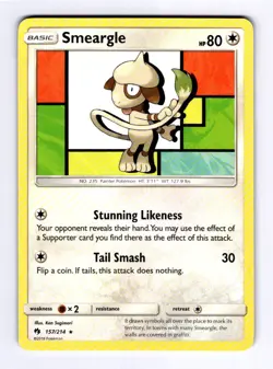 Smeargle SM - Lost Thunder #157 (2018) Rare NM Pokemon - Image 1