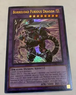 Borreload Furious Dragon X1 Ultra Rare 1st Edition SDRR-EN042 Yugioh NM - Image 1