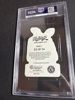PSA 9 Mint 2002 Yu-Gi-Oh Series 1 SandyLion Relinquished #32 Prismatic Sticker - Image 2