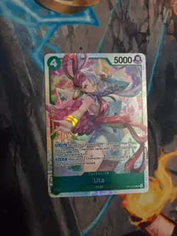 Uta OP13-023 SR ONE PIECE Tcg Card Game NM GREEN English - Image 1