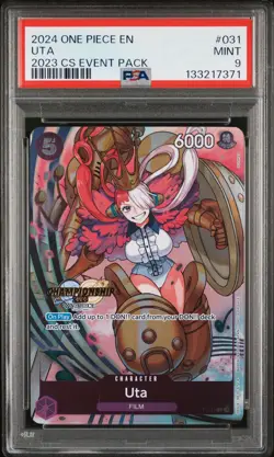2024 ONE PIECE CHAMPIONSHIP 2023 EVENT PACK #031 UTA PSA 9 - Image 1