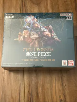 One Piece OP-08 Booster Box Two Legends, Sealed, English Edition, LUFFY ZORO - Image 1