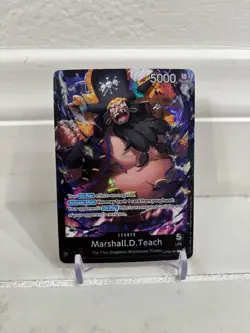 One Piece TCG Marshall D. Teach OP09-081 Leader SP Alt Art Blackbeard - Image 1