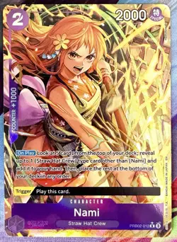 Nami PRB02-012 THE BEST VOL. 2 Alternate Art Parallel One Piece TCG ENGLISH NM - Image 1