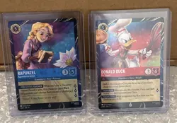 Disney Lorcana Magical Places Epcot 2026 Rapunzel & Donald Duck Promo Set Of 2 - Image 1
