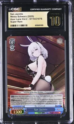 Weiss Schwarz GRADED 2025 San Jacinto S119-E107S Azur Lane 2 SR PRISTINE 10 ENG - Image 1